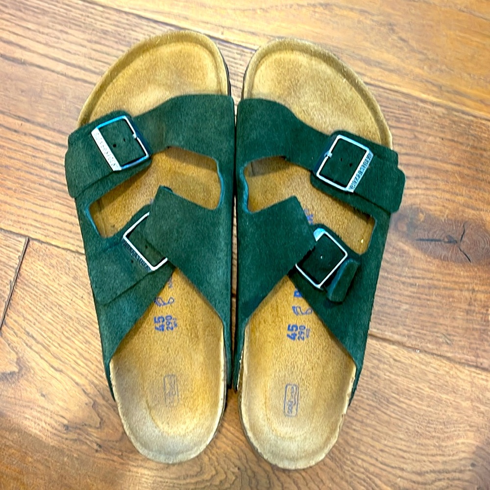 Birkenstock Suede Arizona, Size 45,Regular footbed